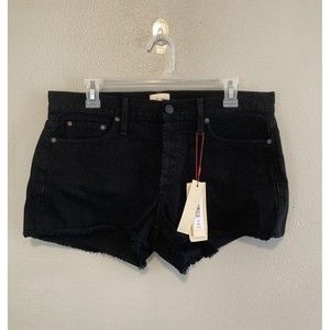 Alice Olivia Shorts Womens Size 29 Black Cutoff Classic 100% Cotton USA NEW